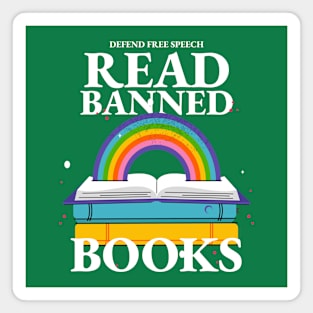 Defend Free Speech, Read Banned Books Magnet